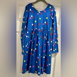 New Hanna Andersson Long Sleeve Skater Dress with Pockets